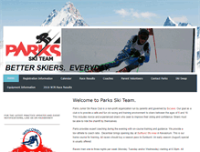 Tablet Screenshot of parksskiteam.com